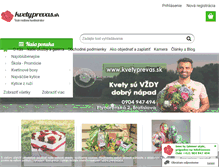 Tablet Screenshot of kvetyprevas.sk